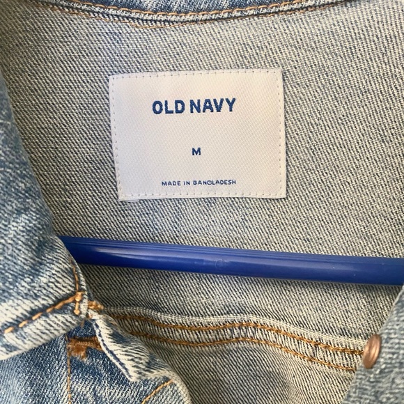 Old Navy Distressed Denim Jacket - Picture 3 of 7
